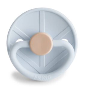 FRIGG Little Viking fopspeen in Baby Blue – vooraanzicht