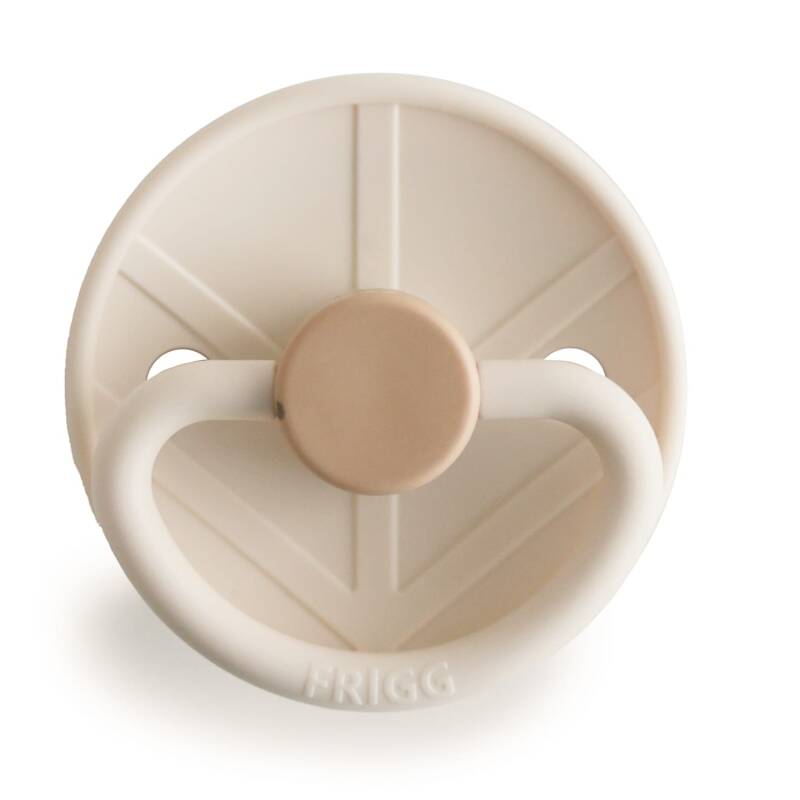 FRIGG Little Viking fopspeen in Cream – vooraanzicht