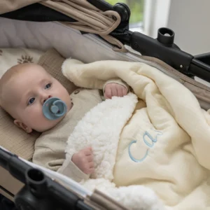 Teddy wiegdeken Crème van Atelier Mellow