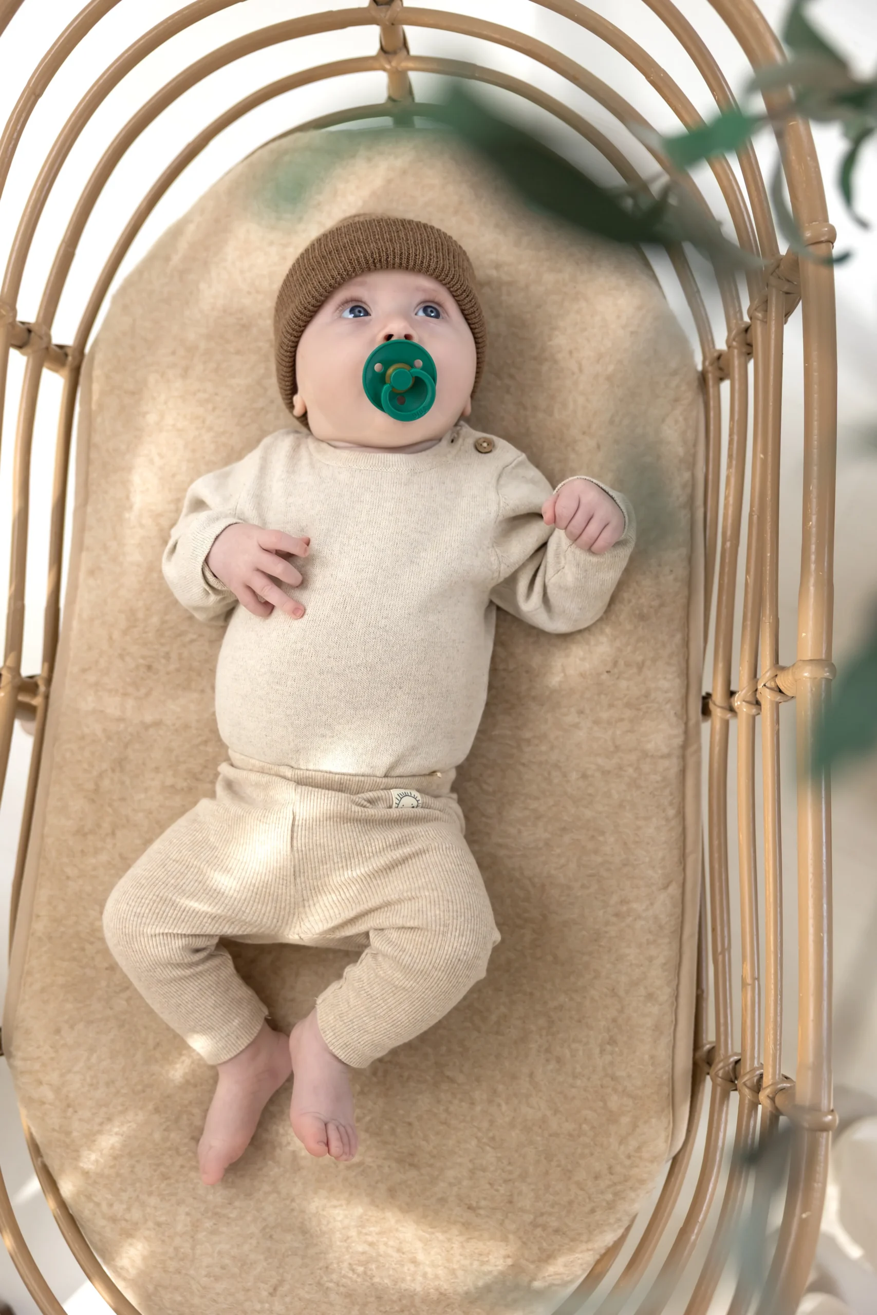 Wollen onderlegger van merinowol voor baby van Atelier Mellow