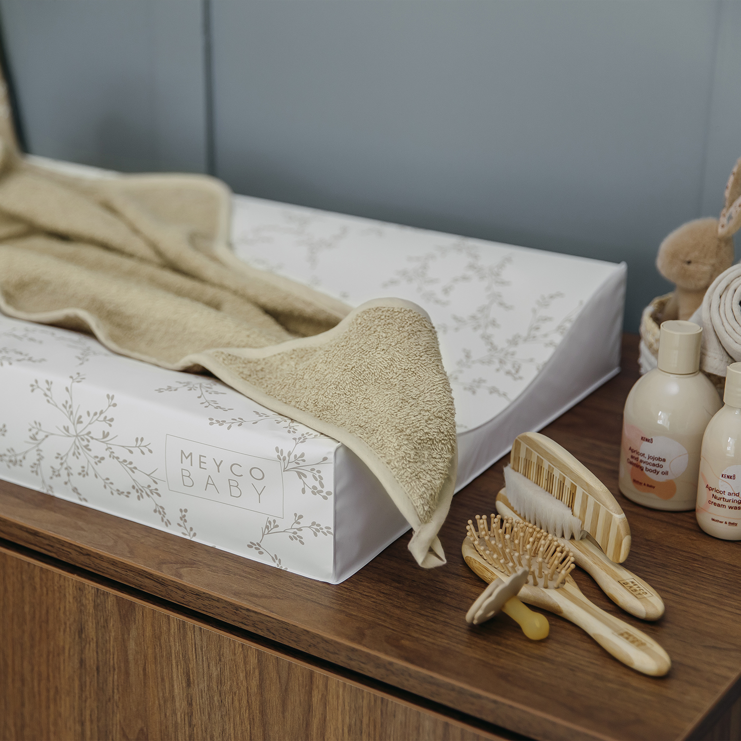 Badcape badstof Sand van Atelier Mellow