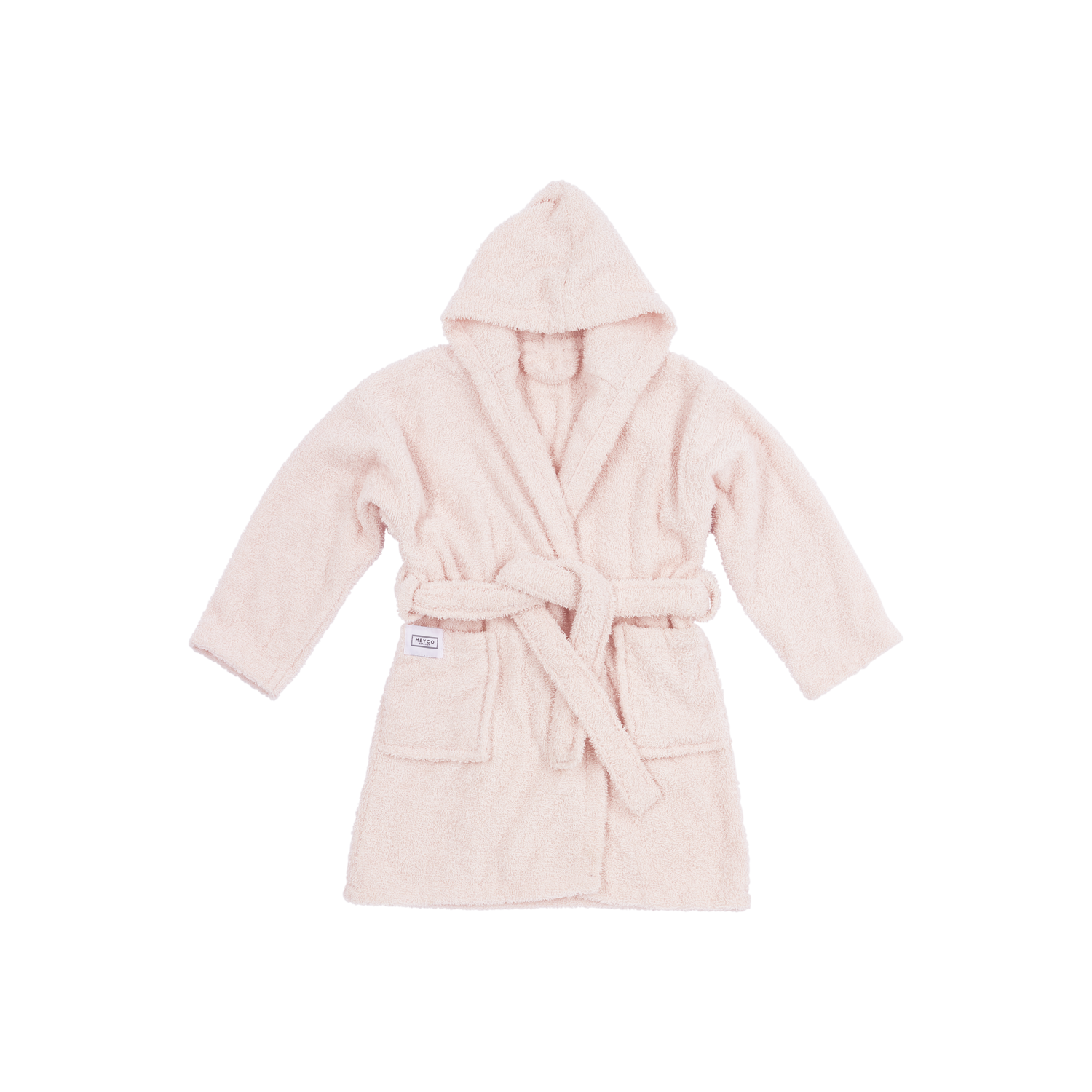 Baby badjas badstof Soft pink van Atelier Mellow